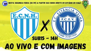 NOVO HAMBURGO X FC ESTÂNCIA VELHA  LIGA SERRANA SUB15  AO VIVO E COM IMAGENS  300924 [upl. by Baxy]