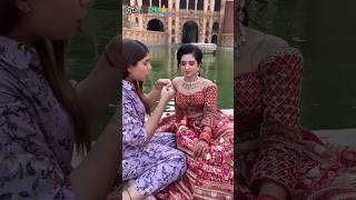 RADHA look 🦚🤍🙏 Mahima Bajaj bhavlin  makeup makeuptutorial transition krishna radhakrishna [upl. by Ahsitam]