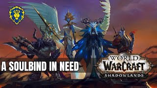 WoW Shadowlands  Alliance Quests  A Soulbind in Need [upl. by Yanej]