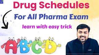 Drug schedules  Pharmaceutical Jurisprudence  Pharmacist Exam  GPAT Exam  DI Exam  Pharma [upl. by Crawford]