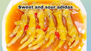 Sweet and sour adidas recipe sweet and sour chicken feet [upl. by Waltner]