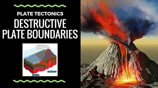 The formation of Volcanoes on Destructive Plate Boundaries  annotated diagram and explanation [upl. by Nyl292]