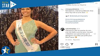 Miss France 2024 qui est Clémence Ménard la sublime Miss Pays de la Loire [upl. by Ahon]