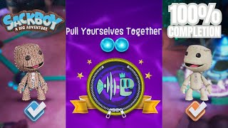 Sackboy Pull Yourselves Together  Twoplayer Gameplay  All Orbs Collected [upl. by Edme]