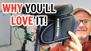 RockBros Saddle Bag Review The Best Bike Bag for Your Essentials  Heres Why [upl. by Nlycaj]