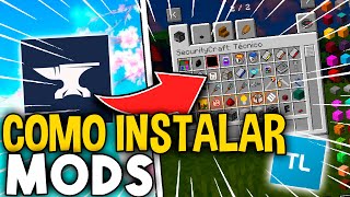 COMO INSTALAR MODS ✅ MINECRAFT TLAUNCHER 🔥 1122  1205 Forge  Fabric ⚡ [upl. by Ahtekal]