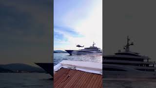 Helicopter Landing on Yacht [upl. by Dyna]