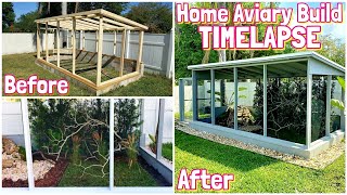 Home Aviary Making Video  TimeLapse  Bird Cage  Aviaries  Exotic Birds  Voladero  Aviario [upl. by Annorah619]