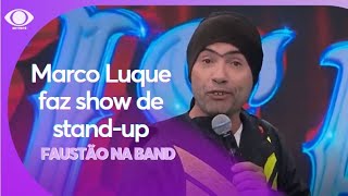 Marco Luque fez show de standup no Faustão na Band [upl. by Il664]