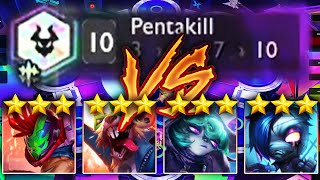 10 PENTAKİLL vs 4 PUNK  SİZCE KİM ALIR   SET 10 TFT [upl. by Althee]