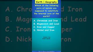 Which of the following pairs of metals are supposed to constitute the internal c [upl. by Antipas52]