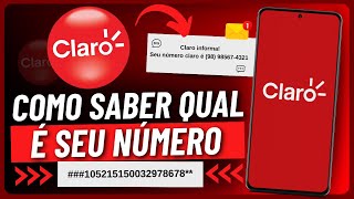 COMO SABER QUAL É O SEU NÚMERO DA CLARO [upl. by Lelah]