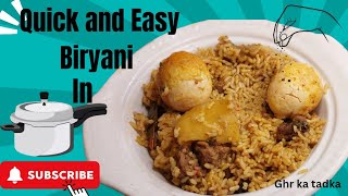 veg biryani in pressure cooker Ande aloo ki biryani cooker me kaise banaen egg biryani in hindi [upl. by Emelina398]