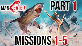 Maneater  Walkthrough 100 Completion  Part 1  quotIts An Action ShaRkPGquot Missions 15 [upl. by Genna470]