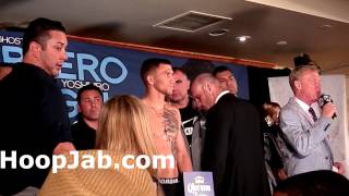 Vasyl Lomachenko vs Gary Russell Jr weigh in [upl. by Fausta]