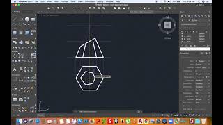 Development Of Truncated Hexagonal Pyramid  Drawing Using AutoCAD [upl. by Zadoc]