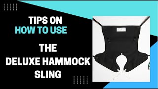 Tips on how to use Deluxe Hammock Sling [upl. by Tollman722]