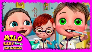 Healthy Habits for Kids  Baby songs  Nursery Rhymes amp Kids Songs  Milo Cartoon Preschool ASL [upl. by Fronniah]