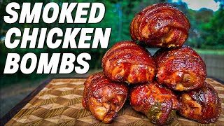 Smoked Chicken Bombs RecipeThese Are AMAZING  Ash Kickin BBQ [upl. by Assirt]