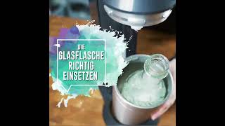 Mixcover Tutorial Die Glasflaschen RICHTIG in den SodaStream Crystal 20 einsetzen [upl. by Anahsak389]