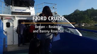 Fjordcruise Bergen  Rosendal and Barony Rosendal [upl. by Ayirp]