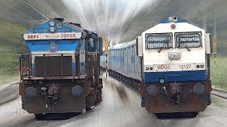 Unlimited CROSSING Trains  INDIAN RAILWAYS [upl. by Newsom]