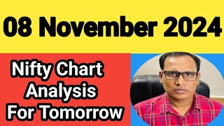 Nifty Prediction For Tomorrow  Nifty 8 Nov Chart Analysis Tomorrow [upl. by Annahaj]