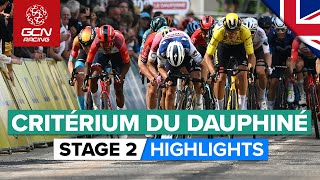 Unpredictable Finish After Attritional Day  Critérium Du Dauphiné 2023 Highlights  Stage 2 [upl. by Novak]