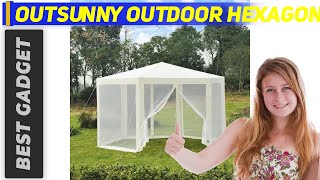 The Best Gazebos  Outsunny Outdoor Hexagon Review [upl. by Natsirc]