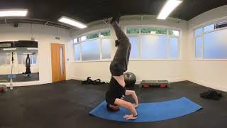 360 Yoga Video Head Stand [upl. by Lehteb95]