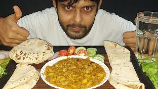 ASMREATING ROTI SPICY MUSHROOM MASALA SALAD PAPADMUKBANGEATING SHOWINDIAN FOODHOMEMADE FOOD [upl. by Hyacinthe]