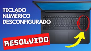 Teclado numérico desconfigurado RESOLVIDO aperta número e funciona seta resolva de forma fácil [upl. by Henderson]