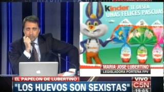 C5N  SOCIEDAD HABLA LUBERTINO SOBRE LOS HUEVOS DE PASCUA [upl. by Dorcus]