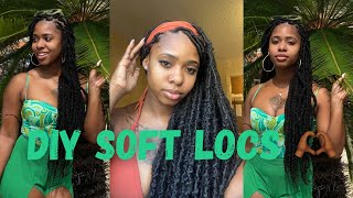 DIY Distressed Soft Locs Tutorial  Explained  Normal Speed [upl. by Neruat100]