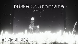 NieRAutomata Ver11a  Opening 1 『escalate』 4K UHD  Creditless  CC [upl. by Joceline]