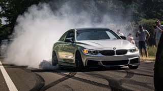 BMW M CARS LEAVING Bimmerfest 2023 MASSIVE BURNOUTS DONUTS AND ACCELERATIONS Drifts and more [upl. by Yerahcaz104]