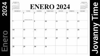 Calendario  Enero 2024 [upl. by Dis]