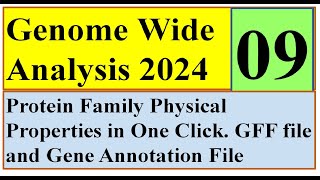 Protein family Property Table Genome wide study 2024 Part 09 [upl. by Ahsilet328]