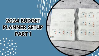 2024 Budget Planner Setup Part 1  Year at a Glance 12 Boxes Goals  Erin Condren Monthly Planner [upl. by Romona769]