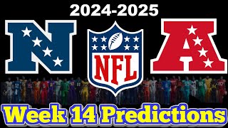 NFL Week 14 Game Predictions 2024 Predicting Every Matchup [upl. by Aerbma]