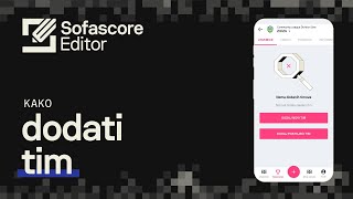 Sofascore Editor  Tutorial Video  Kako dodati tim [upl. by Drais]
