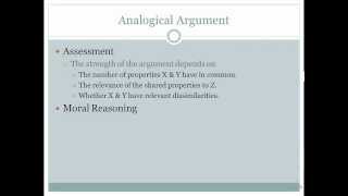 Ethics Analogical Argument SP 2013 [upl. by Skippy]