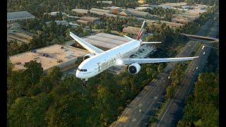 Boeing 777 emergency landing at small Airport [upl. by Anyak]