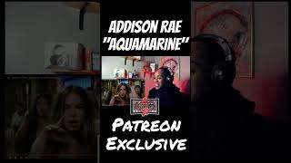 Addison Rae  Aquamarine Reaction  Official Music Video First Listen [upl. by Mahgirb79]