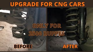 Suspension upgrade for cars with CNG kit car cng hindi [upl. by Odlanor971]