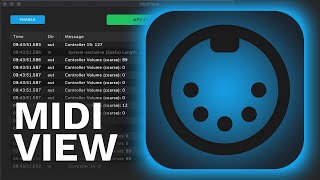 MidiView tutorial Free MidiMonitor software [upl. by Nino49]