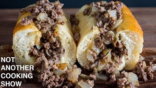 how to make a REAL PHILLY CHEESESTEAK at home [upl. by Polak364]