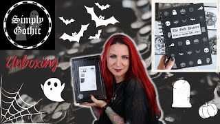 2024 SIMPLY GOTHIC PLANNER UNBOXING REUPLOADED [upl. by Lunt]