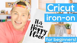 Cricut IronOn Tutorial for Beginners EASY [upl. by Linzer]