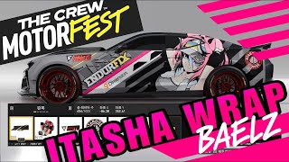 The Crew MotorFest  Custom Itasha Wrap Baelz  HololiveEN [upl. by Leffen]